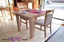 Extending dining table, light