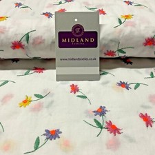 White Cotton Voile Emroidery