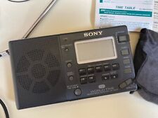 Rare SONY ICF-SW33 WORLD TIME RECEIVER RADIO, inc Instructions & Compact Antenna