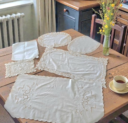 Vintage lace doily - vintage,