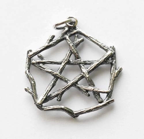 925 sterling silver pentagram - 925,