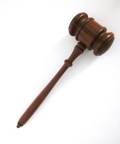 Vintage walnut gavel - vintage, 10"