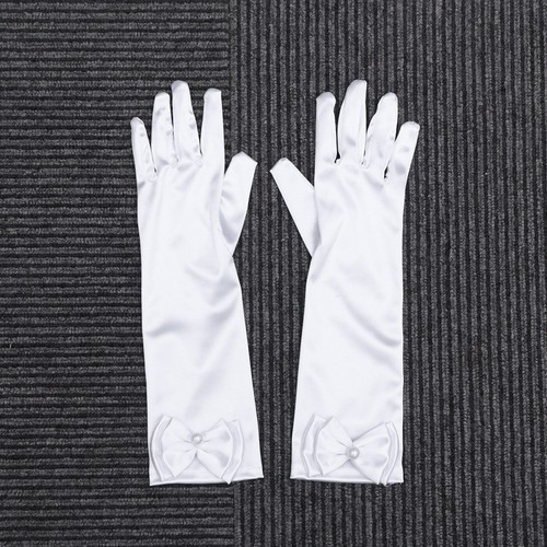 Pair flower girl gloves long - pair,