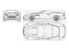 A4 Photo Blueprint aston
