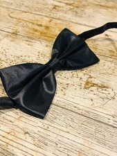 Black Satin Papillon elegant catering hospitality uniform buffet waitress waiter