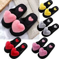 Ladies Luxury Faux Fur Sheepskin Winter Slippers Mules Non Slip Hard Sole Size