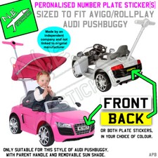 Personalised kids NUMBER PLATE