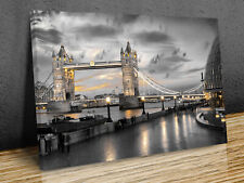 Tower Bridge in London, wall art mounted canvas print ready to hang