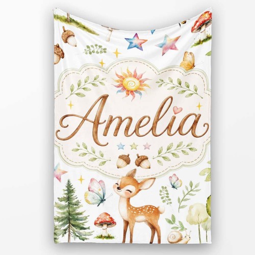 Soft fleece blanket watercolor - soft,