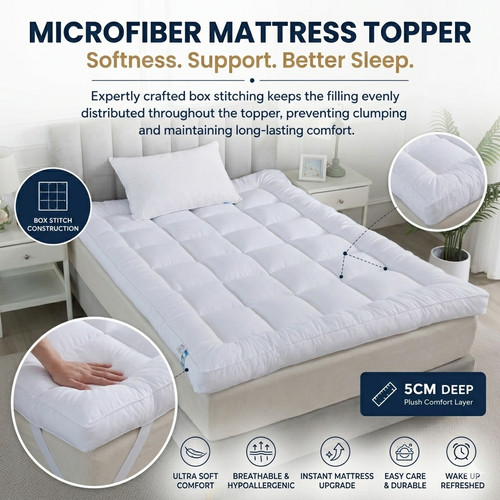 Mattress topper 5cm - topper, microfiber