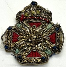 Masonic Templar Cross Bullion Dress Clothing Patch