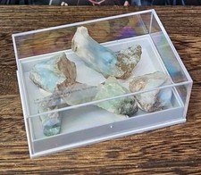 Rare Larimar Crystals 5pcs Raw