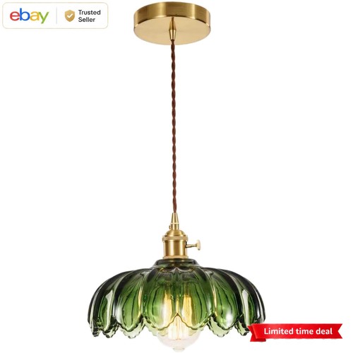 Glass pendant light vintage - glass,