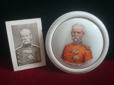 BOAR WAR FIELD MARSHAL LORD ROBERTS VC PLAQUE 17cm & POSTCARD