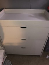 2 Door Wardrobe With Double Rails & Matching Draws Deep With Abby Changing Toper