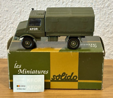 SOLIDO military truck Mercedes Unimog 4x4 in tarpaulin cargo version of KFOR