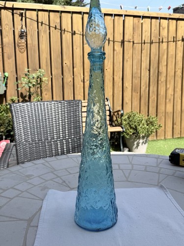 Vintage aqua blue wave genie - vintage,