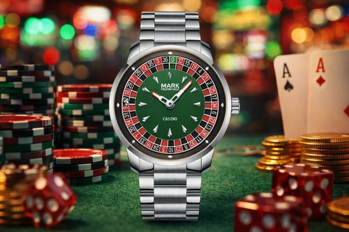Casino roulette watch with - casino, watch.
