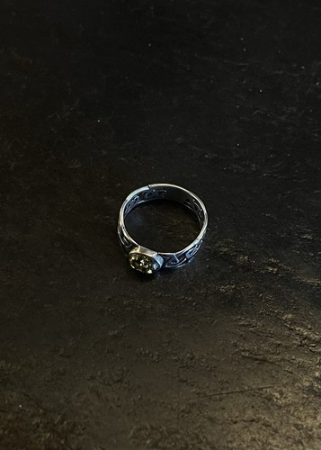 Sterling silver green amber - sterling,