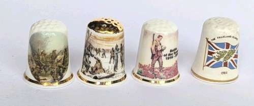 Vintage military bone china - 4x,