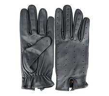 Mens Black Classic Perforated
