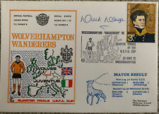WOLVERHAMPTON WANDERERS V JUVENTUS 1972 DAWN FIRST DAY COVER SIGNED DEREK DOUGAN