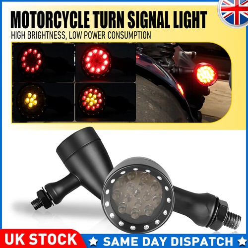Black led motorcycle signal - black,