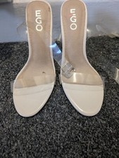 Clear Strap Ego Heels Size 4
