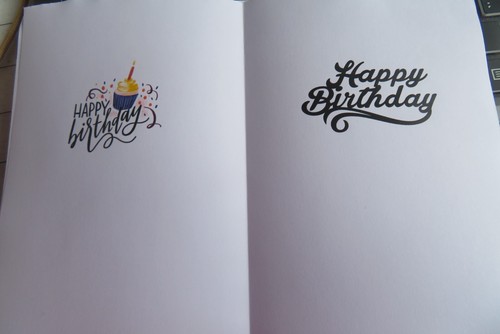 Happy birthday card - a4,