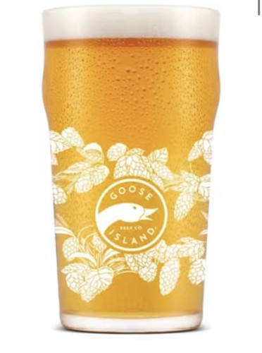 Goose island pint glass - island,