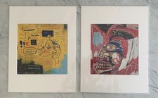 Genuine Original  Estate of Jean-Michel Basquiat Print Set of 2. Unframed 