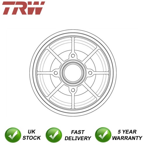Brake drum rear trw - drum, fits