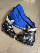 SFR Boys Adjustable Ice Skates Incl Bauer Bag Size Kids 12 - Adult 2