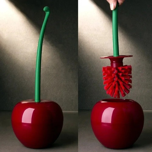Toilet brush and holder - toilet,