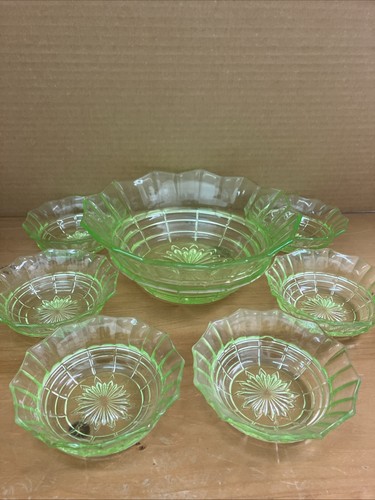 Vintage uranium glass - uranium, dessert