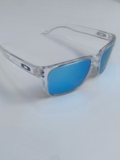 Oakley HOLBROOK  POLARIZED. Clear frame, blue lense, blue logo