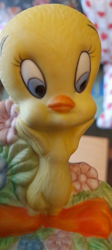 Vintage pottery bisque tweety - pottery,