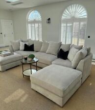 U Shape Sofa SALE PRICE Cinema Sofa L Shape New Corner Chaise Footstool