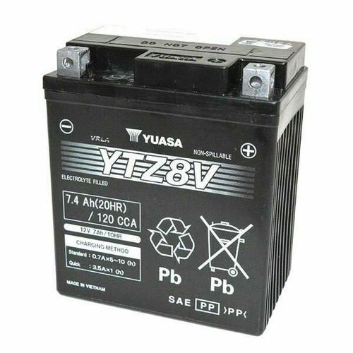 Ytz8v battery yuasa precharged - battery,