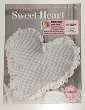 Sweet heart cushion cover  knitting pattern removed from a magazine