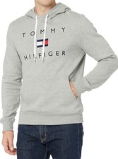 Tommy Hilfiger Men's Stacked Logo Hoodie Sweatshirt