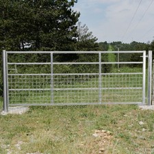 Galvanised metal field - field, farm