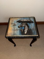 Hand Painted Decoupage Side