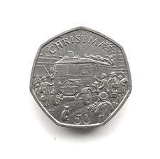 1987 Isle of Man Christmas 50p