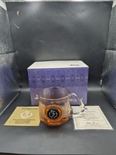 Wedgwood XXI Olympiad Montral 1976 Glass Topaz Tankard Black Jasperware Cameo