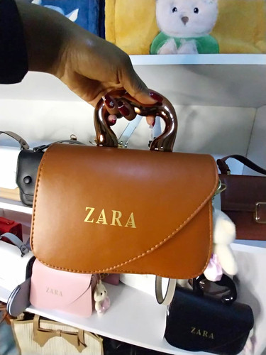 Zara faux leather brown top - zara,