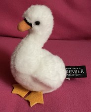 Small Ark Toys Premier Collection White Swan Soft Plush Toy 5.5” x 4.5”