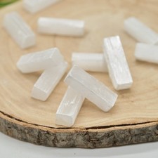 Small Selenite Crystal Mini Wand Stick Natural Rough Raw Bulk Mineral 4cm x 5