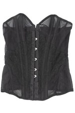 AGENT PROVOCATEUR BLACK MESH CORSET SMALL C-D