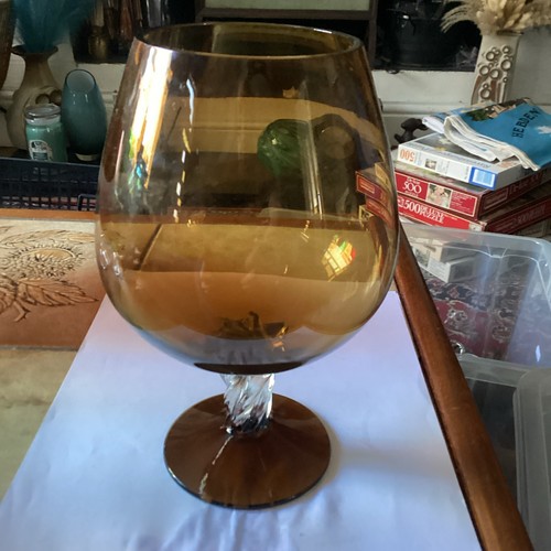 Vintage oversized amber - oversized, brandy